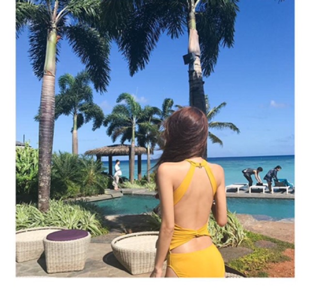 [Mã WA2425 giảm 25k đơn 200k] [ẢNH THẬT] bikini vắt chéo 1 mảnh liền thân hot hit | BigBuy360 - bigbuy360.vn