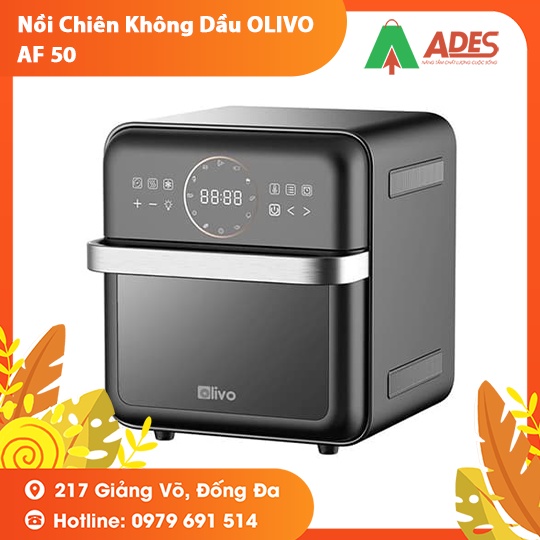 Nồi Chiên Không Dầu OLIVO AF 50 tiết kiệm thời gian - Hàng chính hãng 2021 HOT NEW