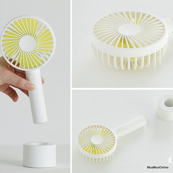 Quạt Sạc Mini S2 4 Cánh Cầm Tay Có Đế | BigBuy360 - bigbuy360.vn