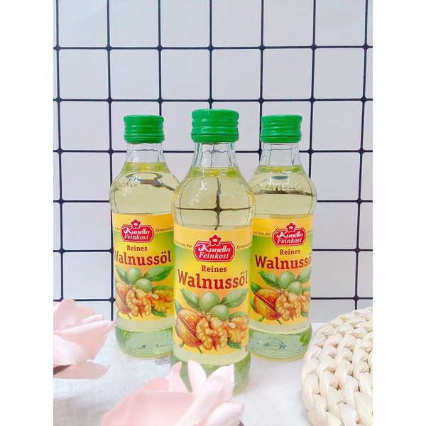 Dầu Ăn Cho Bé, Dầu Óc Chó Đức Nguyên Chất 100 Ml Cho Bé Ăn Dặm Bổ Sung Omega 3 Tăng Cường Hệ Miễn Dịch Tốt Cho Não Bộ