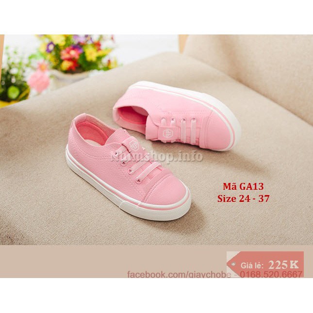 Giày Thể Thao Bé Gái 2 - 12 Tuổi Kiểu Dáng Hàn Quốc GA13