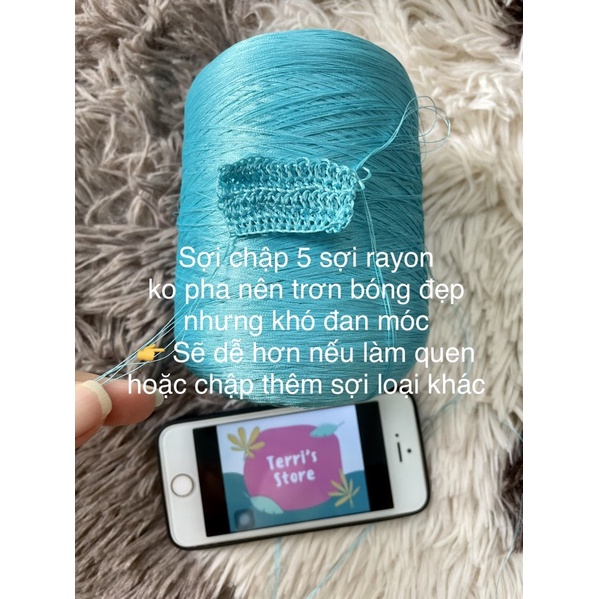 Sợi Rayon - Sợi chập kích thước 0.6mm ~ 0.8mm