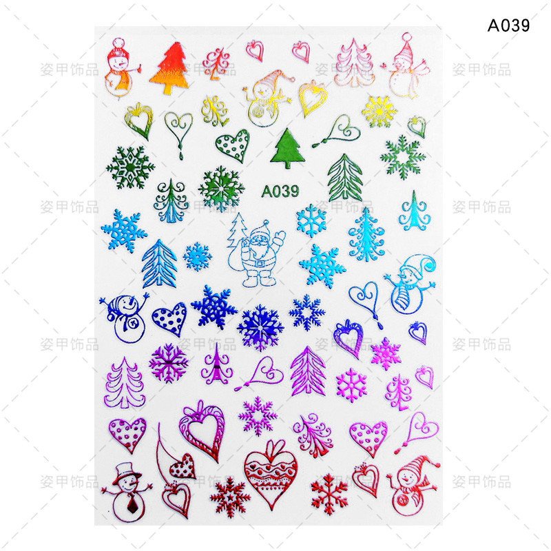 Sticker Trang Trí Móng Noel Siêu Đẹp Mẫu Mới