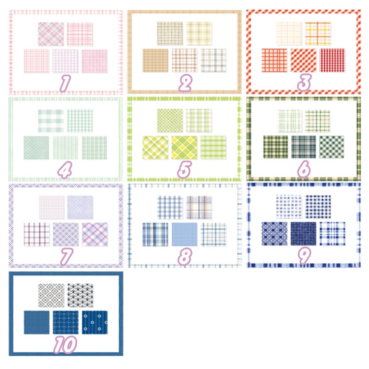 Set 200 tờ giấy ghi chú họa tiết kẻ ô tiện dụng