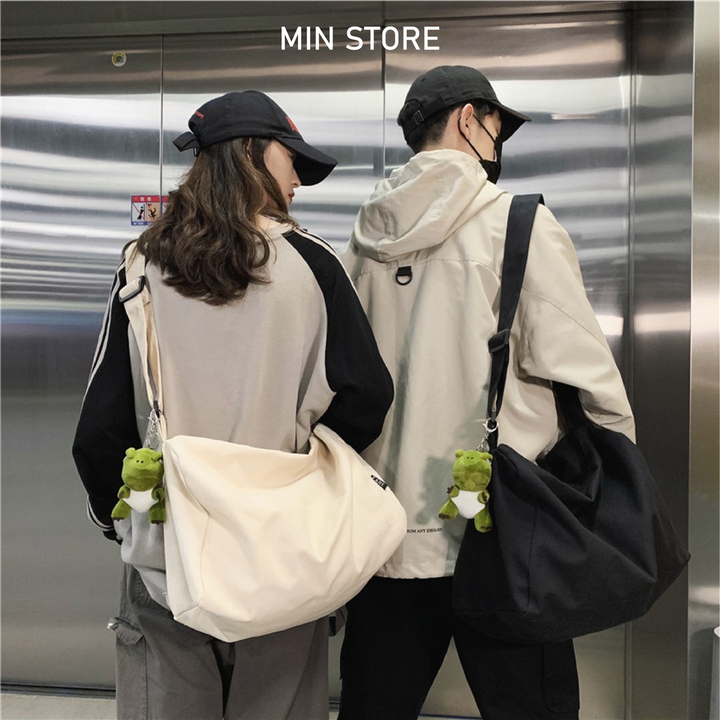 [VẢI CAO CẤP] Túi Đeo Chéo Canvas Cỡ Lớn Thời Trang Hàn Quốc Học Sinh Sinh Viên Đi Học , Đi Chơi | BigBuy360 - bigbuy360.vn