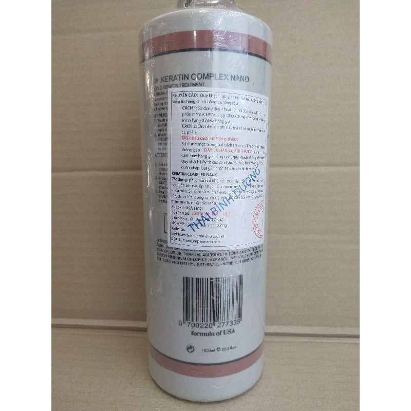 hấp ủ phục hồi tóc keratin Nano Complex. 1000ml | BigBuy360 - bigbuy360.vn