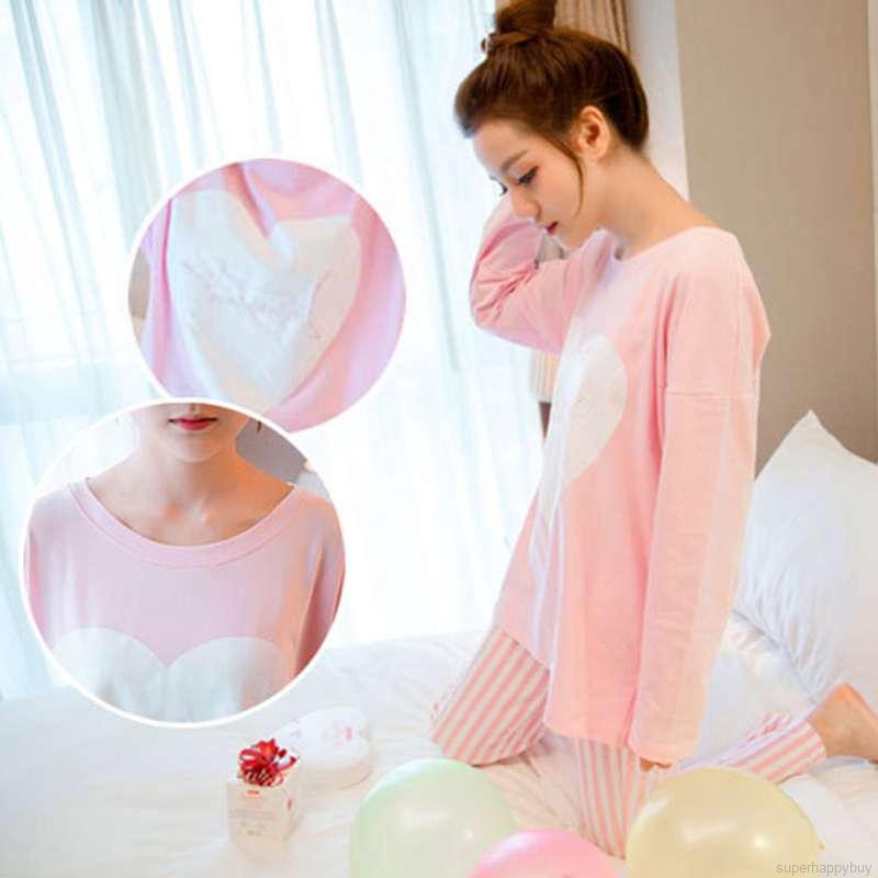 Set đồ ngủ dài tay thời trang phụ nữ
