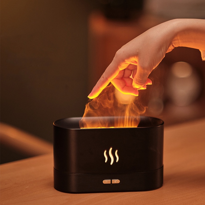 Máy xịt phun sương FNELSE tạo ẩm không khí cổng USB thiết kế kiểu dáng ngọn lửa 180ml