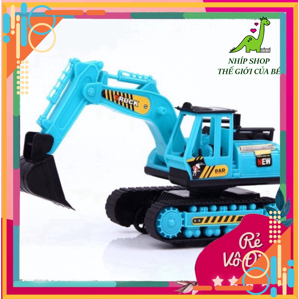 📍Đồ chơi cần cẩu công trường,xe xúc cát bánh đà cho trẻ em - Nhíp Shop