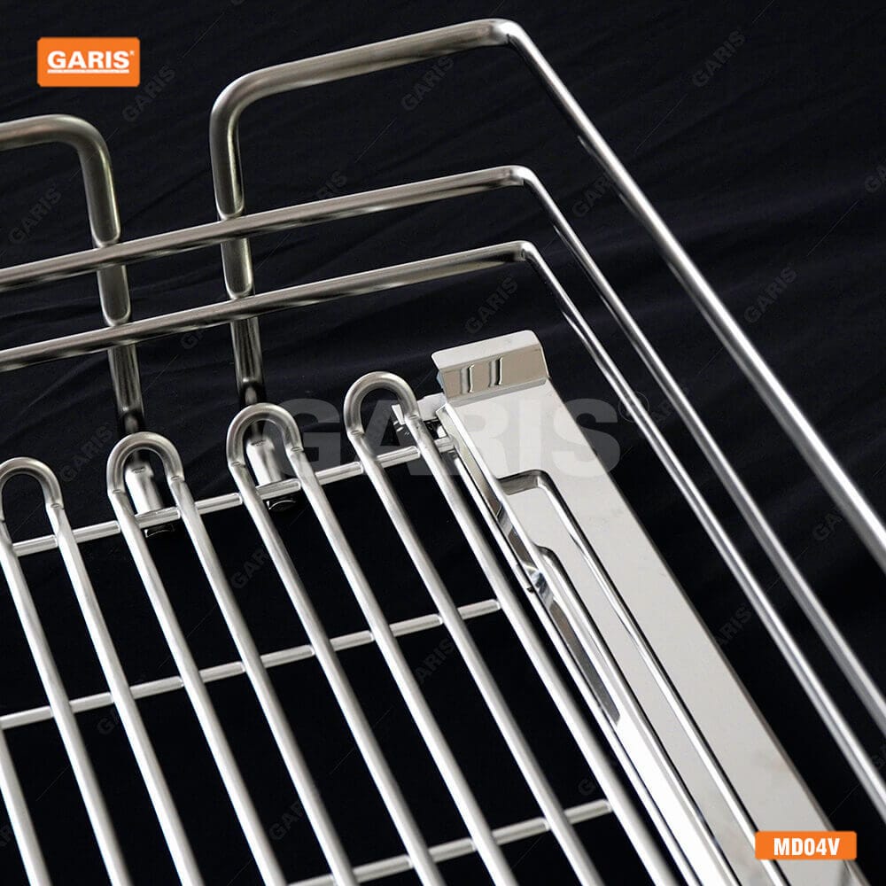 [FREESHIP HCM] Giá Bát Đĩa Xoong Nồi Garis MD04V - Nan Quả Trám - Inox 304 - 1 Tầng