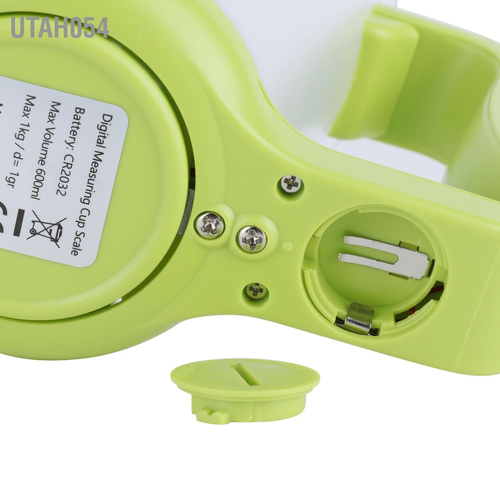Utah054 Cốc đo điện tử TY ‑ C01 1000g Độ chính xác 0 1g Cân cốc tự động có thể tháo rời cho nhà bếp