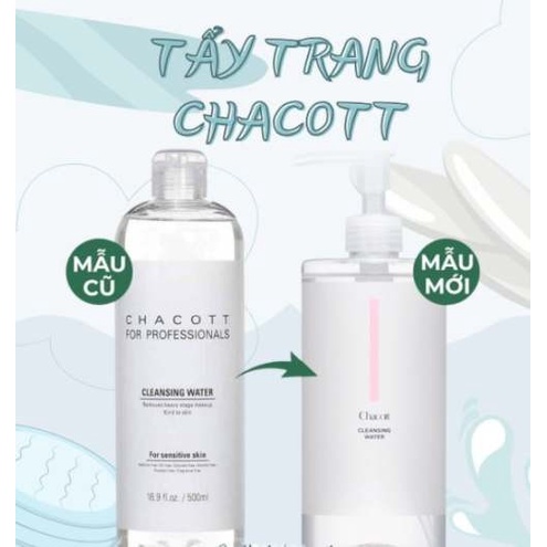 Nước tẩy trang Chacott - Tẩy Trang Làm Sạch Sâu For Professionals Nhật Bản 500ml