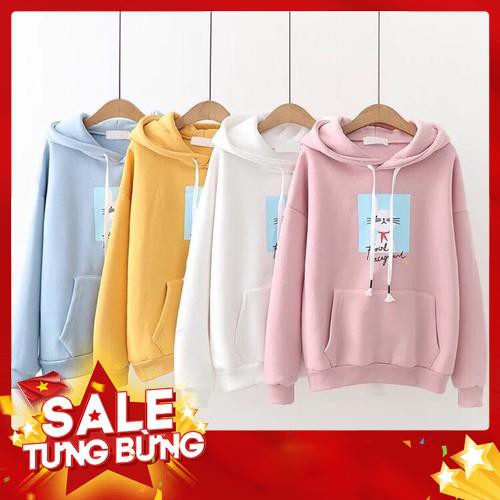 (Giá Sập Sàn) Áo Khoác Nỉ Hoodie H & V Thời Trang Nữ Hình Cute mẫu nỉ mới nhất -Hàng nhập khẩu