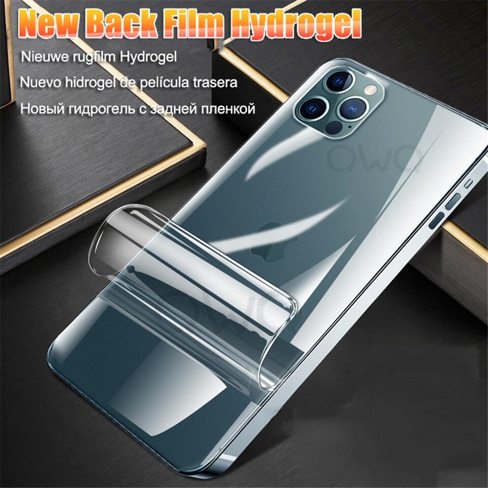 Bộ 2 Miếng Phim Hydrogel 500D Dán Mặt Trước + Sau Cho iPhone 11 12 13 Pro MAX 7 8 6s 6 Plus SE 2020 XR X XS 11 12 Pro MAX 12 13 Kính