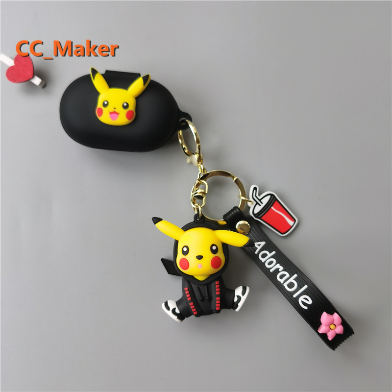 Vỏ bảo vệ hộp sạc tai nghe Samsung Galaxy Buds Live bằng Silicon mềm hình Pikachu dễ thương | BigBuy360 - bigbuy360.vn