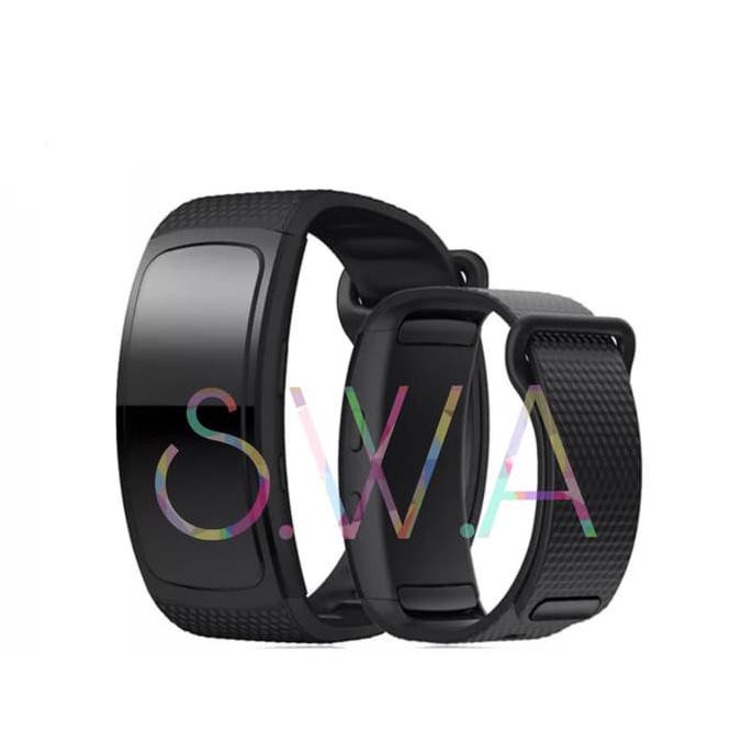 Dây Đeo Silicon Thay Thế Cho Đồng Hồ Thông Minh Samsung Galaxy Gear Fit 2 Pro Đen