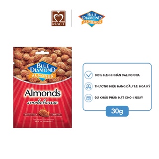 Hạnh nhân BLUE DIAMOND - Vị xông khói Smokehouse - Túi 30g