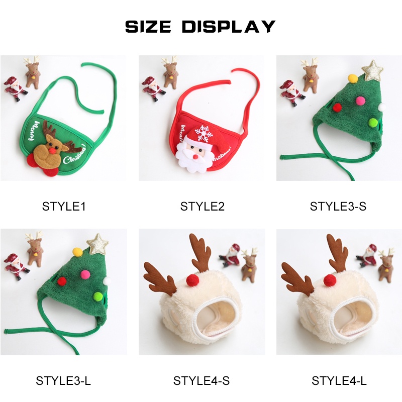 Áo kèm nón phong cách Giáng Sinh cho thú cưng