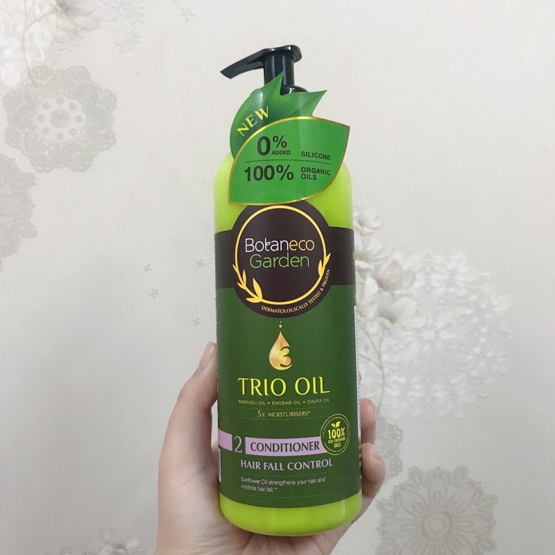 Dầu Xả Botaneco Garden Trio Oil Conditioner Hair Fall Control Ngăn Rụng Tóc 500ml