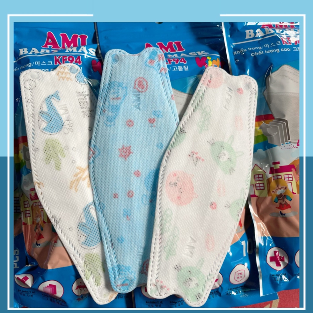 Khẩu trang 4D Kf94 tiêu chuẩn Hàn Quốc  - HeBi oficial