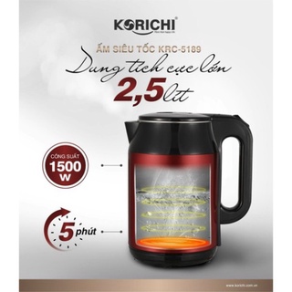 ẤM ĐIỆN KORICHI 2,5 LÍT KRC-5189