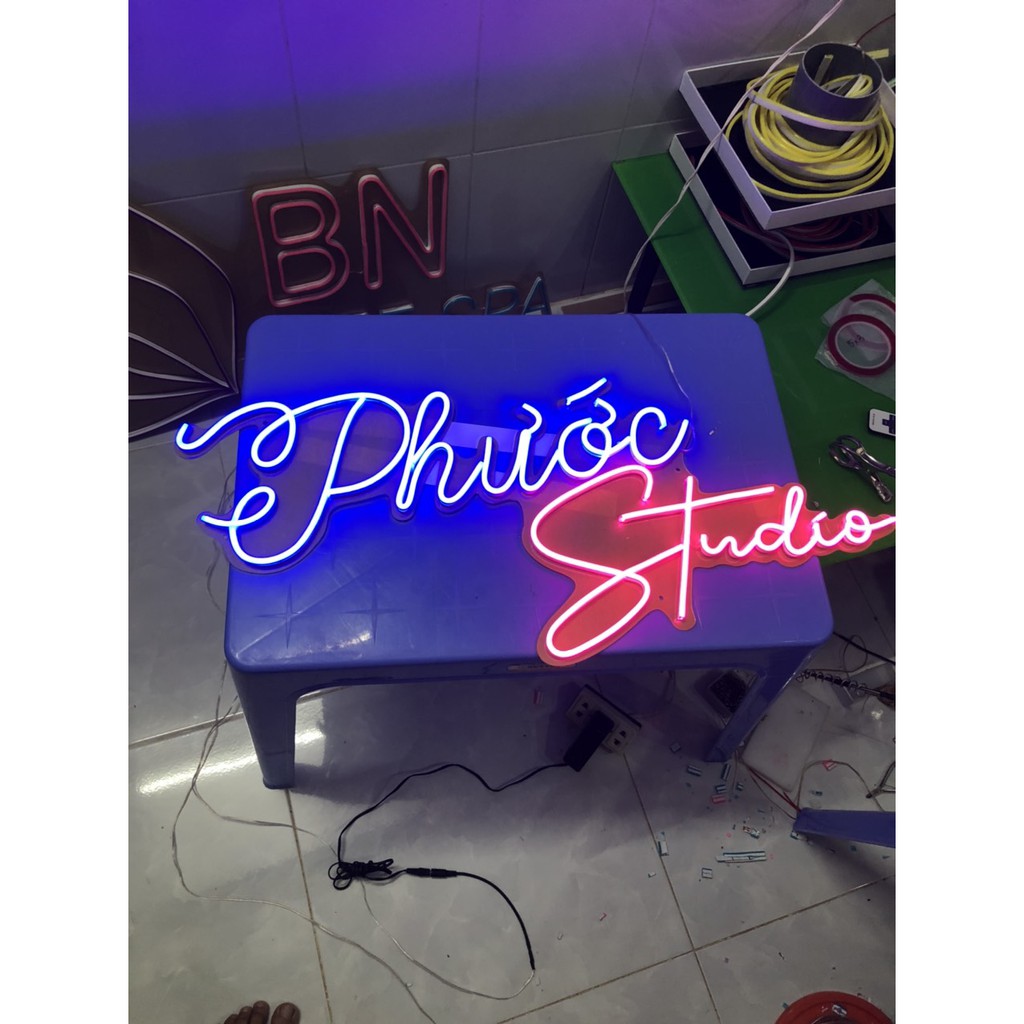 Đèn led neon trang trí Studio (nhận thiết kế làm theo yêu cầu)