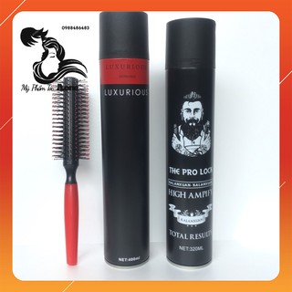 COMBO 2 Gôm Xịt Tóc The Pro Lock High Ampify 420ml + GÔM XỊT TÓC LUXURIOUS 420ml