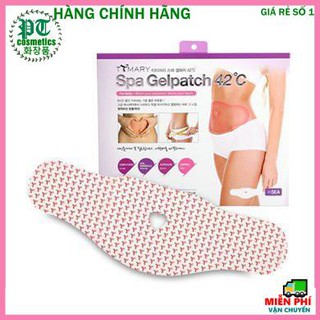 Miếng dán tan mỡ bụng spa gel patch 42°c hàn quốc