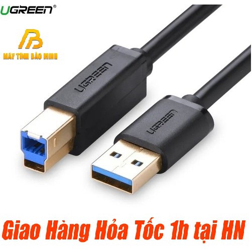 Cáp Máy In USB 3.0 Ugreen 10372 (dài 2M) - Hàng Chính Hãng