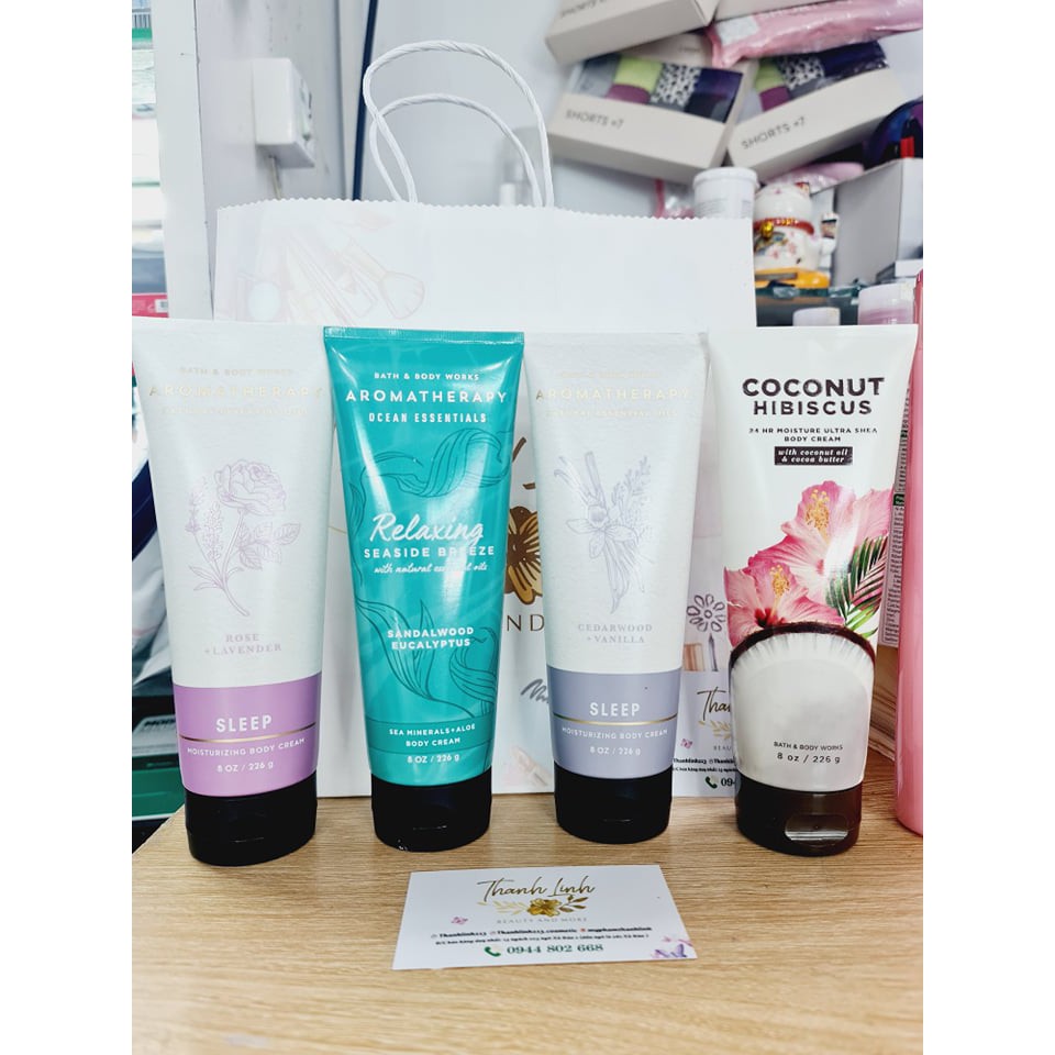 Kem dưỡng thể Bath & body works body cream dưỡng mềm mịn da, độ bám mùi tốt và siêu thơm sang chảnh 226g | BigBuy360 - bigbuy360.vn