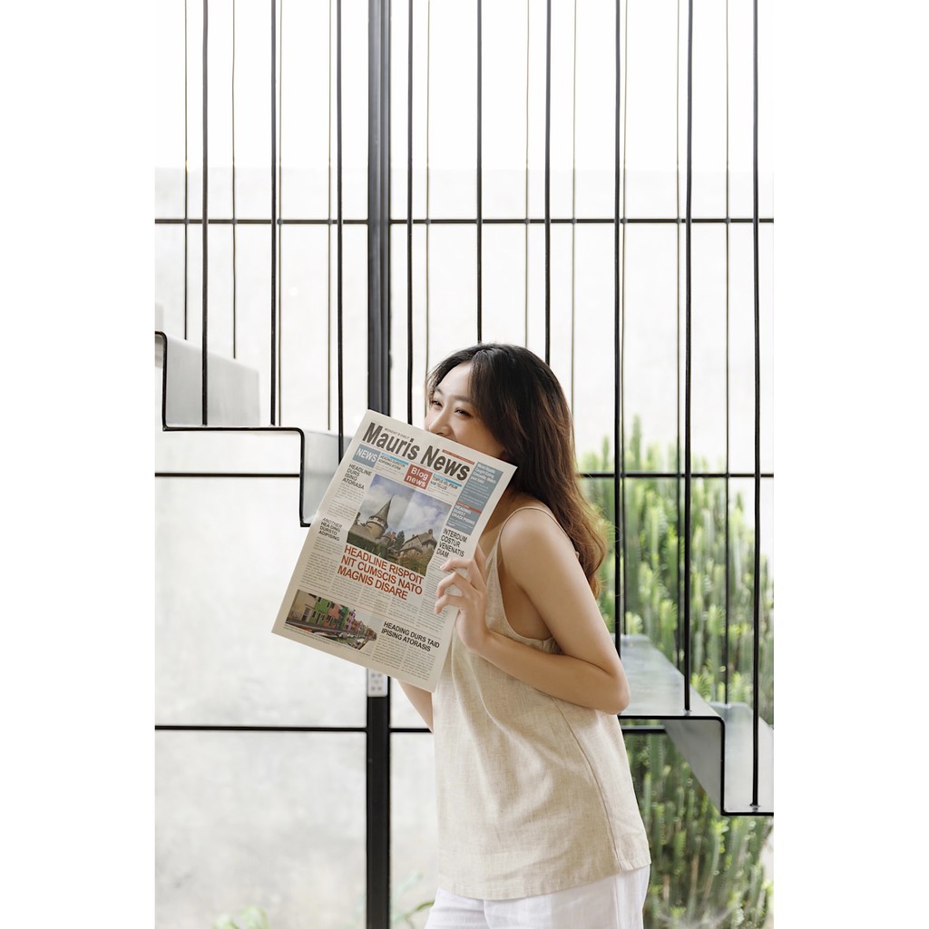 SHU SHI - Áo 2 Dây Linen Đan Chéo Trước ( Ảnh chính chủ của shop )