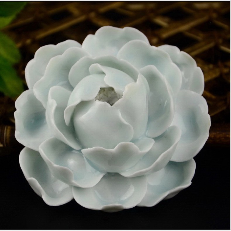 Hoa gốm cao cấp cắm nhang trầm hoặc để trầm nụ