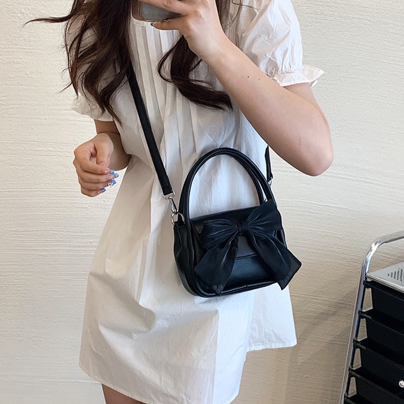 Ielgy Niche Túi Vuông Nhỏ Kết Cấu Cao Cấp Kết Cấu Nơ Dành Cho Nữ