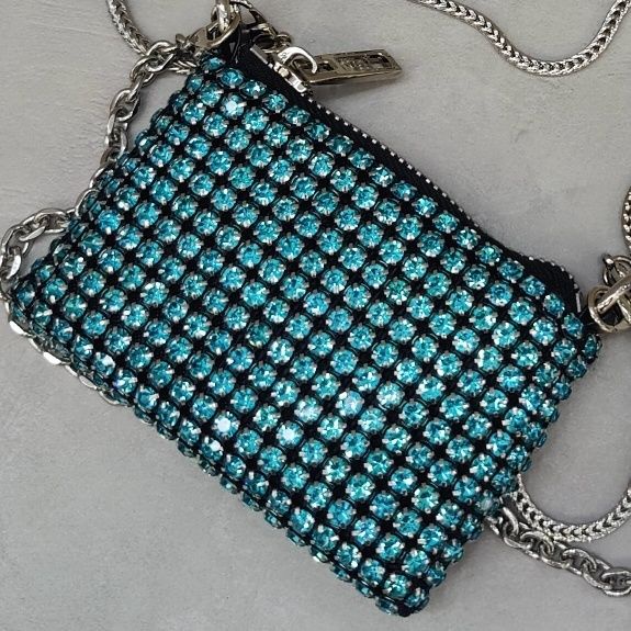 Túi Đeo Chéo Đính Kim Cương Giả Phong Cách Thời Trang Mới Cho Nữ