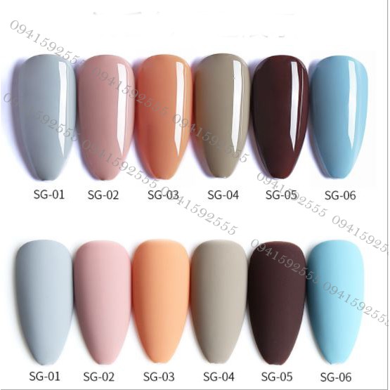 Sơn gel AS mã SG chọn lẻ 6 chai 15ml siêu HOT siêu xịn