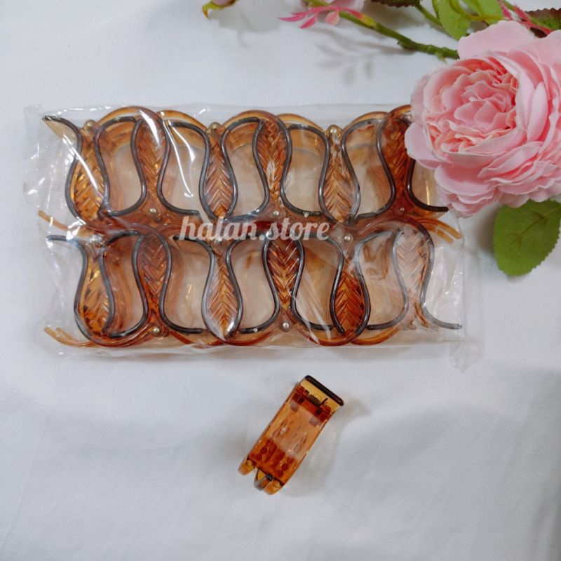 Vỉ kẹp càng cua 5 răng, 3 răng nhựa nhám,bóng