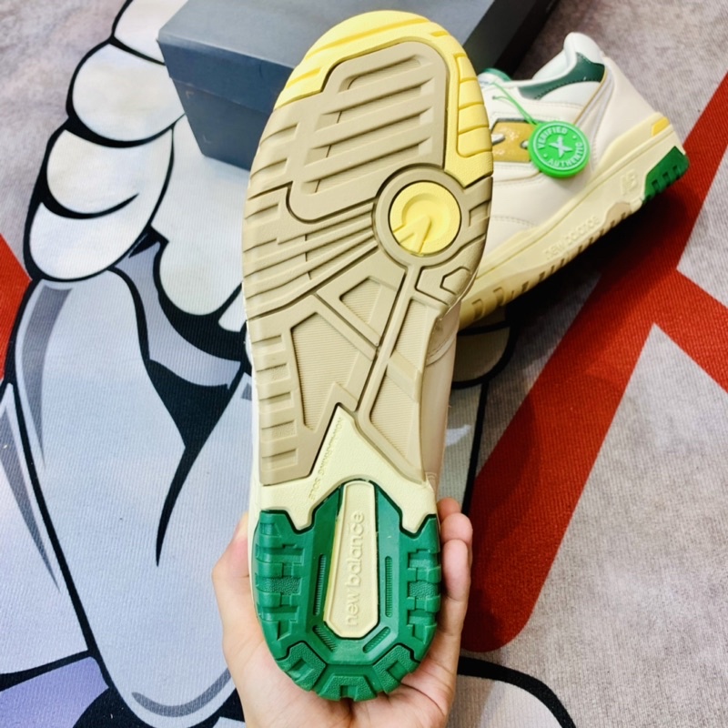 Giày thể thao sneaker cổ thấp NB 550 ALD Green Yellow VinTage Hàng SC