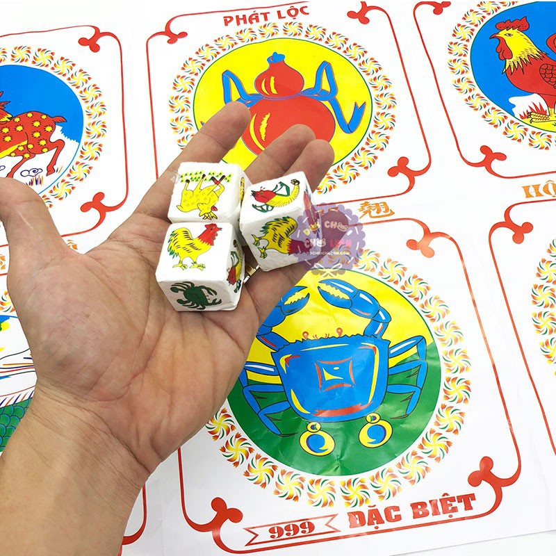 Bộ Đồ Chơi Lắc Bầu Cua Cá Cọp, Trò Chơi Vui Chơi Giải Trí Ngày Tết - Do_luu_niem