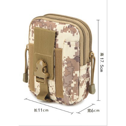 Túi đeo điện thoại tactical chiến thuật phong cách lính, túi đeo hông cài dây lưng | BigBuy360 - bigbuy360.vn
