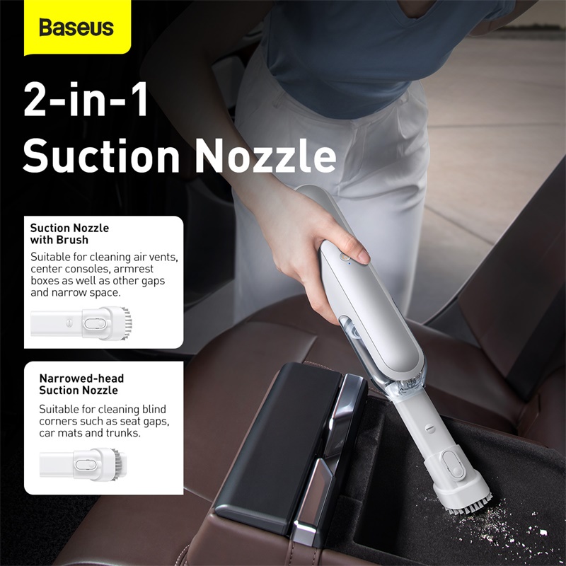 Máy hút bụi ô tô cầm tay Baseus A1 không dây 4000Pa có thể sạc lại, Máy hút bụi cầm tay mini tự động không dây