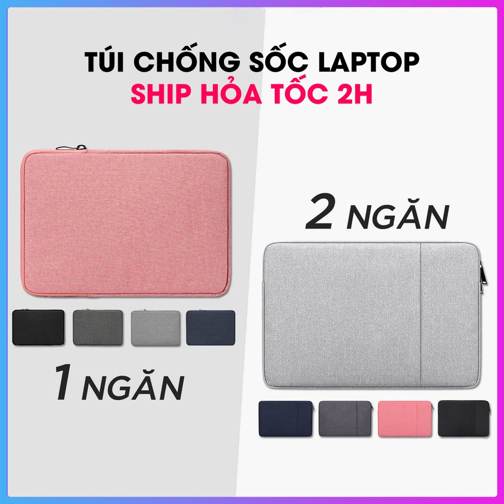 Túi Chống Sốc Laptop, Macbook cao cấp chống thấm, siêu mỏng - Túi đựng laptop 13.3 inch, 14 inch, 15 inch, 15.6 inch
