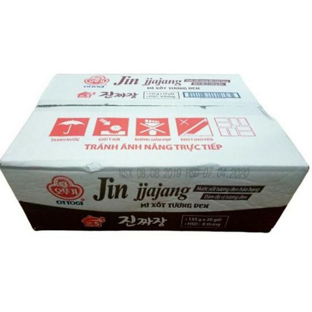 1thùng mì xốt tương đen Hàn Quốc