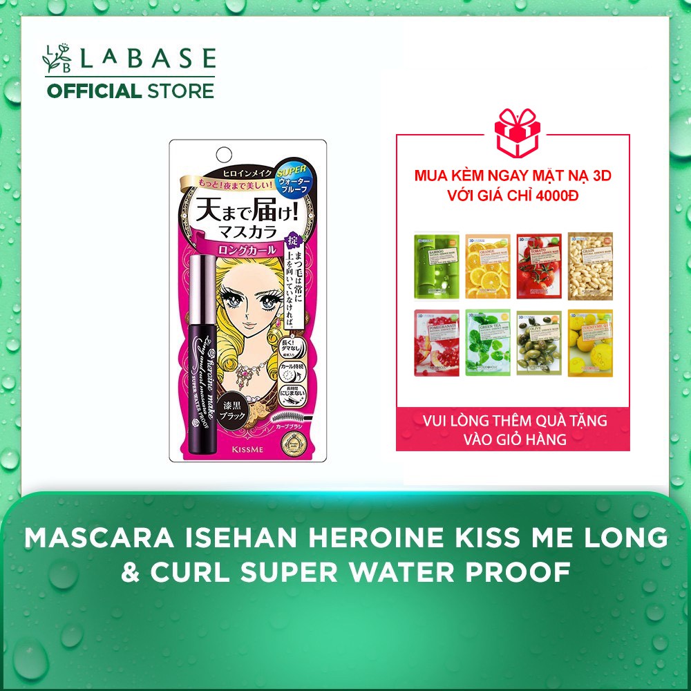 Chuốt Mi Kiss Me - Mascara Isehan Heroine Kiss Me Long & Curl Super Water Proof