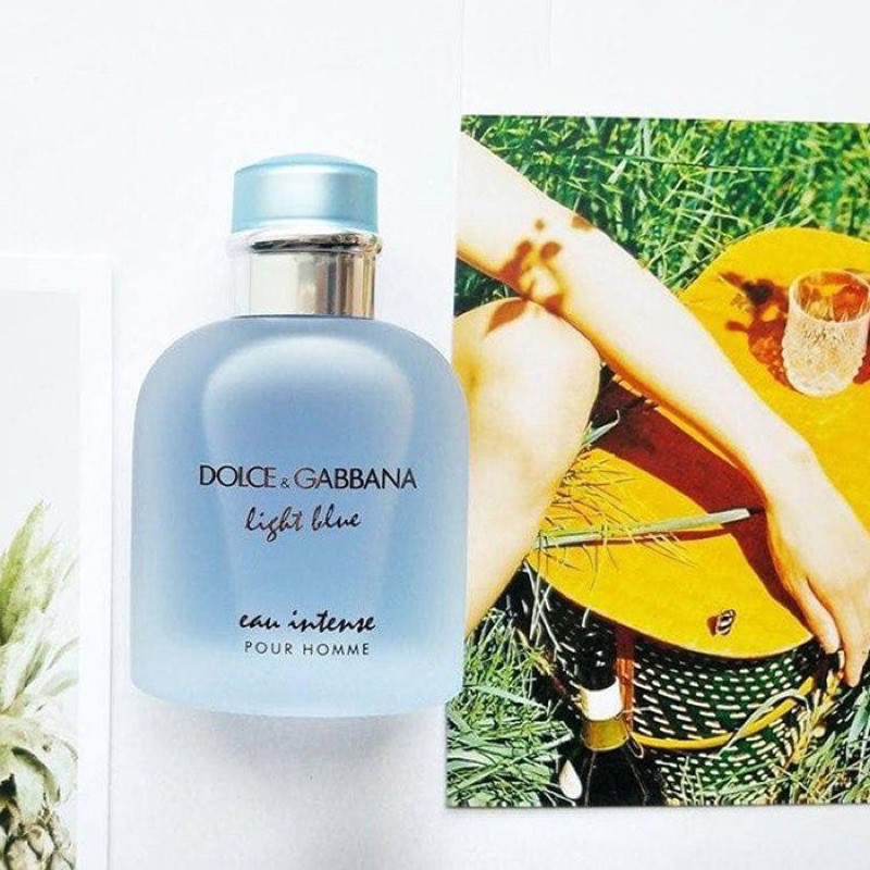 [ mẫu thử chiết ] Nước hoa nam Dolce & Gabbana Light Blue Eau intense pour homme Eau de Parfum