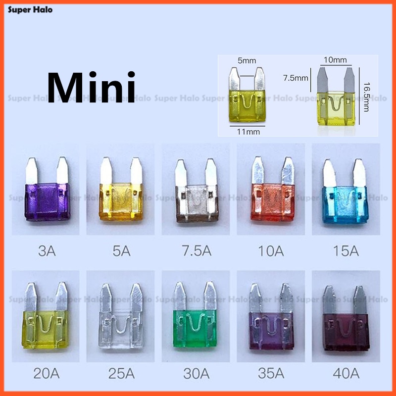 Cầu Chì 2A 3A 5A 7.5A 10A 15A 20A 25A 30A Cho Xe Hơi