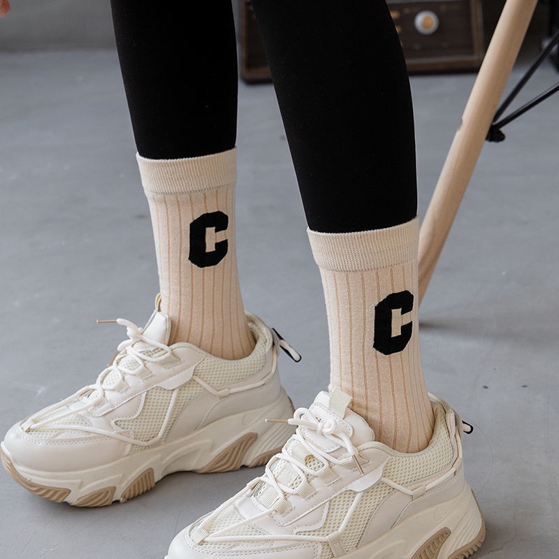Tất Cổ Cao Hàn Quốc, Vớ Nam Nữ Cổ Cao Phong Cách Vải Cotton Thoáng Khí