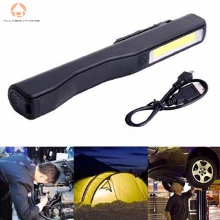 ABH❤Emergency LED Pen Light Clip Magnet USB Work Torch Flashlight Car Pepair Lamp UK