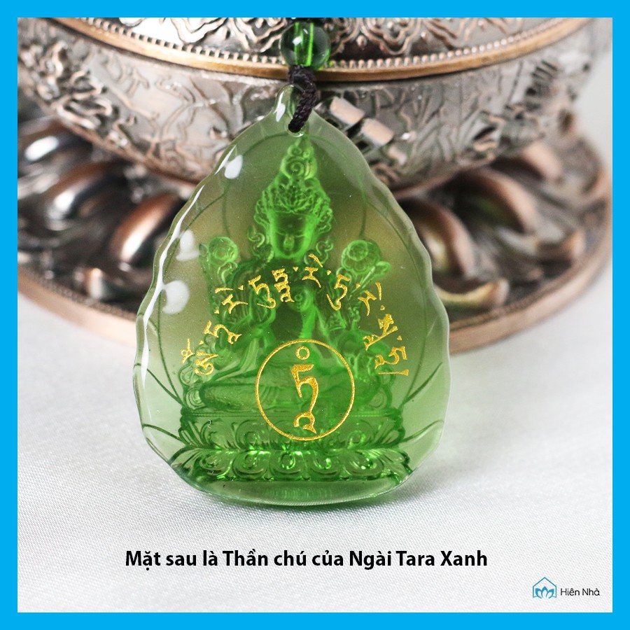 Dây chuyền Lưu Ly Phật Bổn Tôn Mật Tông - hình Lá Bồ Đề chạm khắc các vị Phật, Bồ Tát - Hiên Nhà | BigBuy360 - bigbuy360.vn