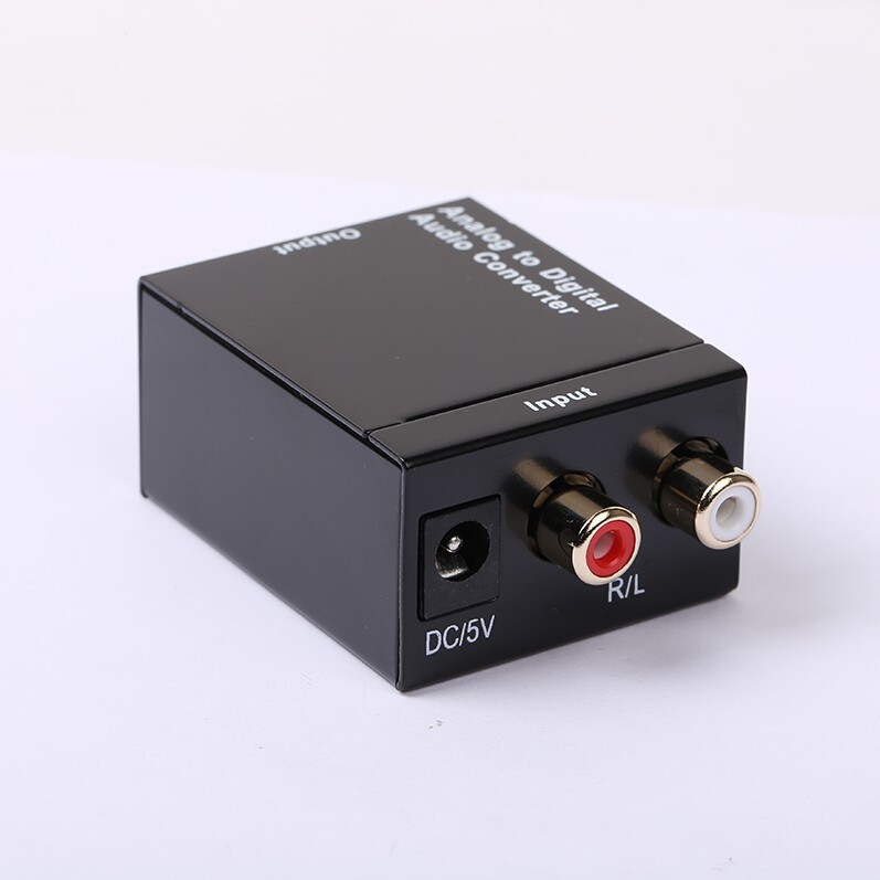 Bộ chuyển đổi âm thanh AV RCA R L AUDIO sang Optical Coaxial (Đen)