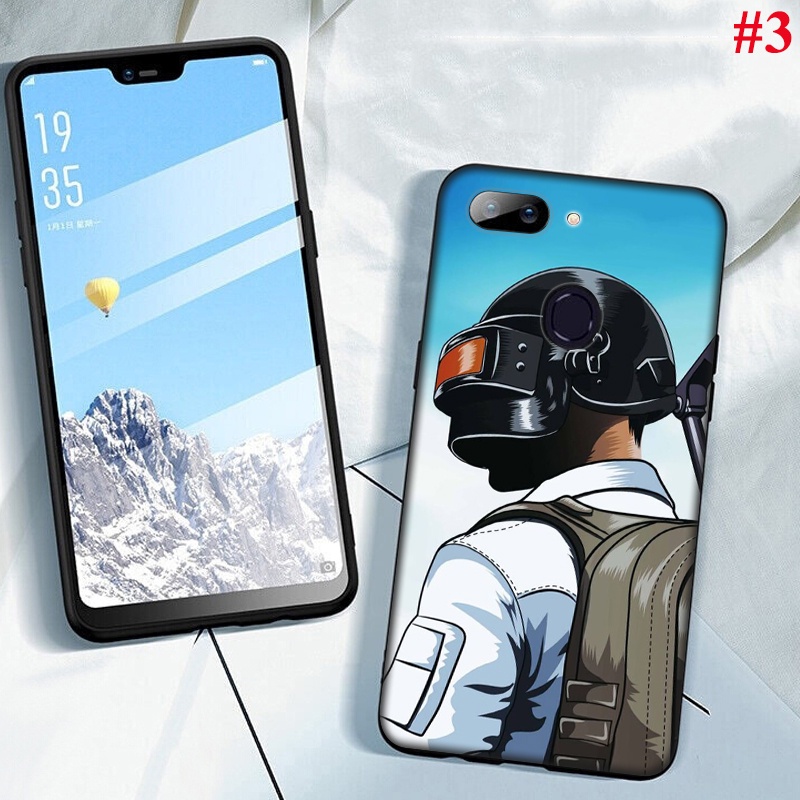 Ốp điện thoại dẻo họa tiết game PUBG MOBILE cho OPPO F5 F7 F9 F11 Pro A9 2019 A92S A12S A93 A12E A91 F15 JI71